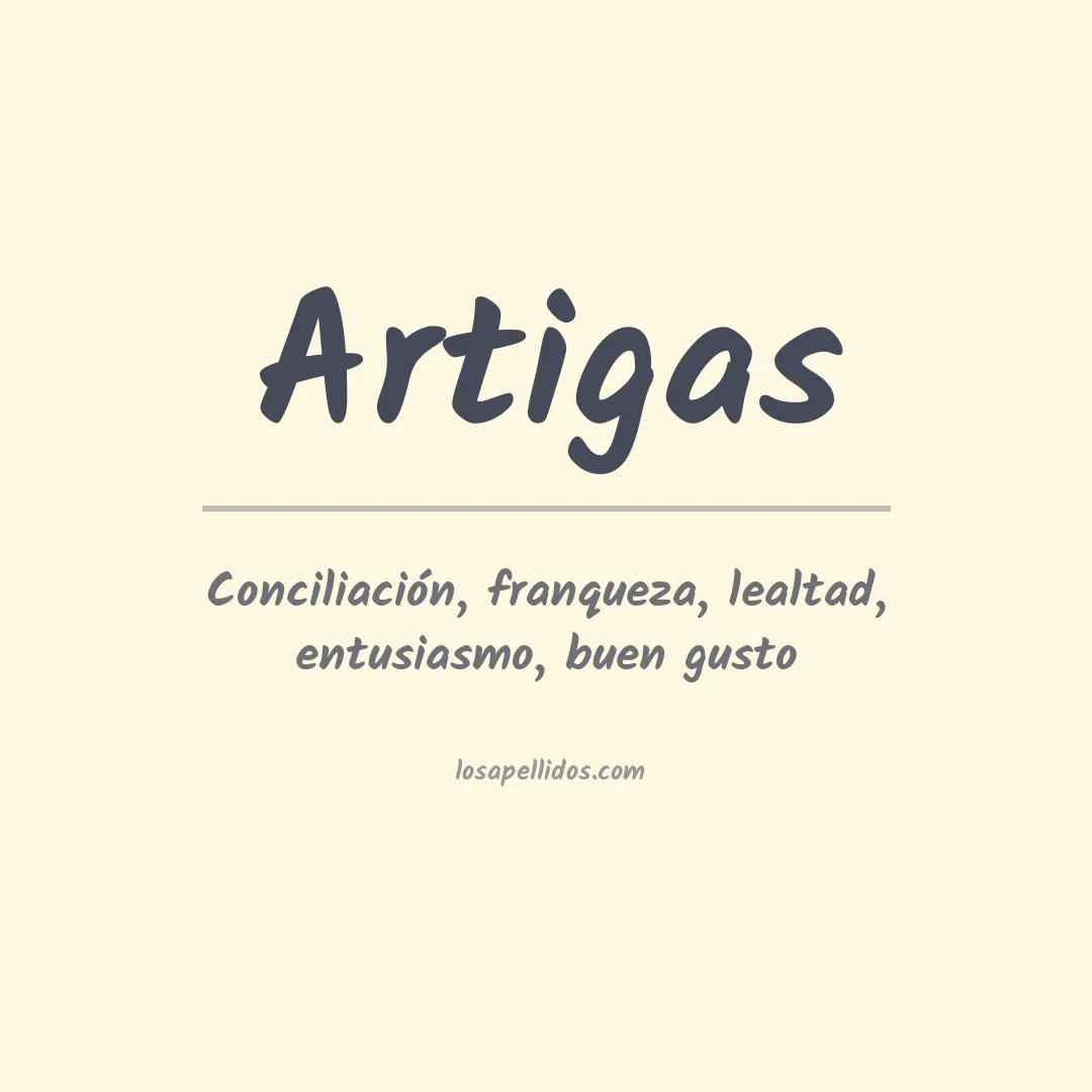 Apellido Artigas