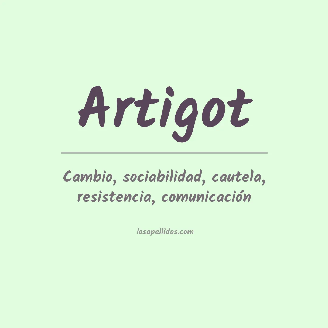 Apellido Artigot