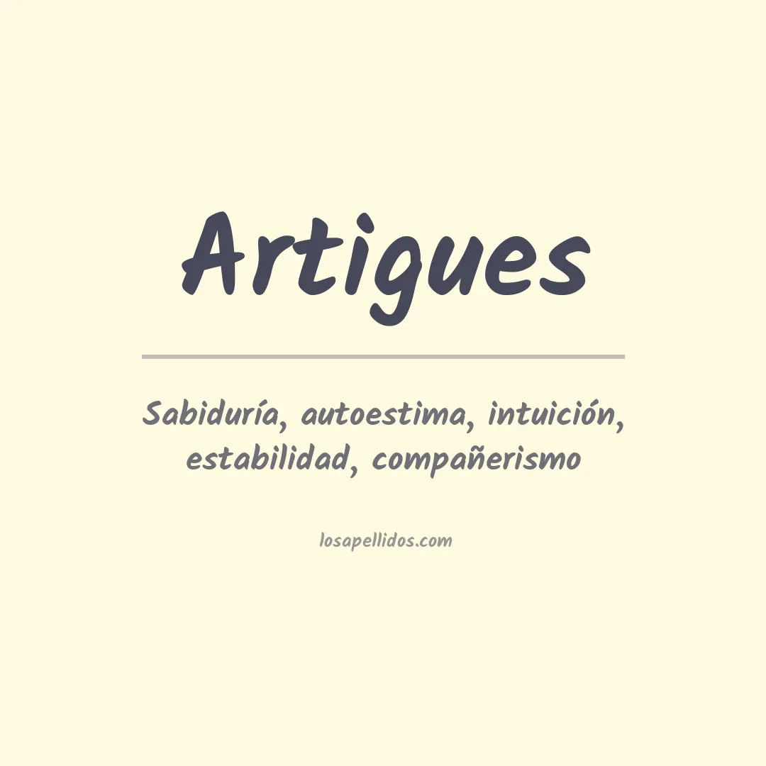 Apellido Artigues