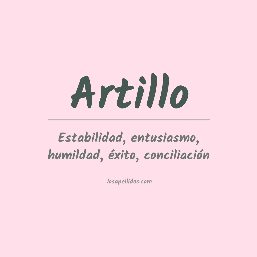 Apellido Artillo