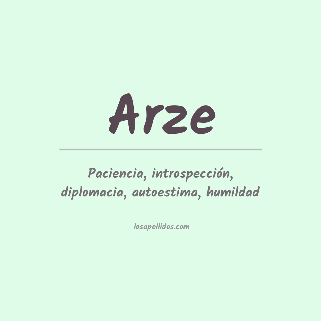 Apellido Arze