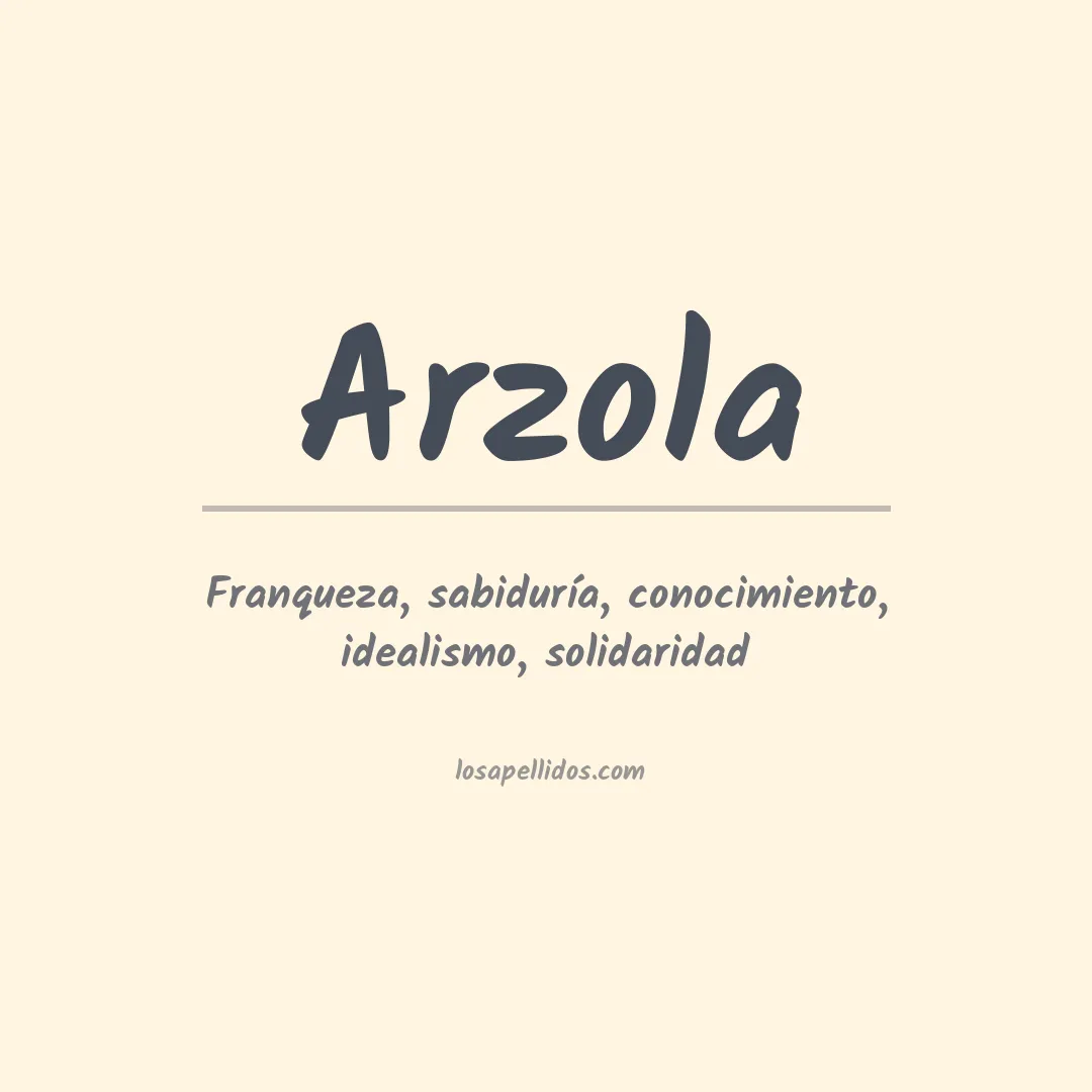 Apellido Arzola
