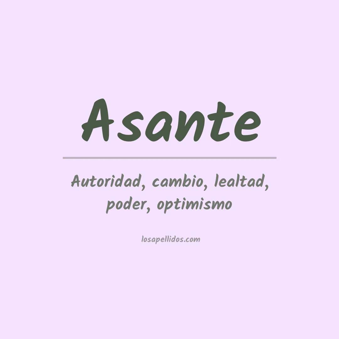 Apellido Asante
