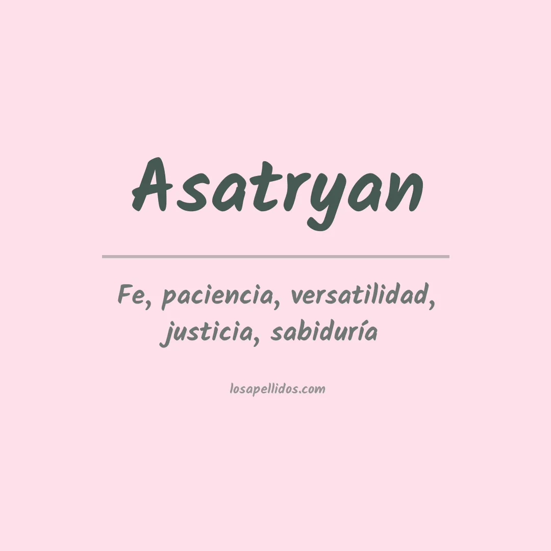 Apellido Asatryan