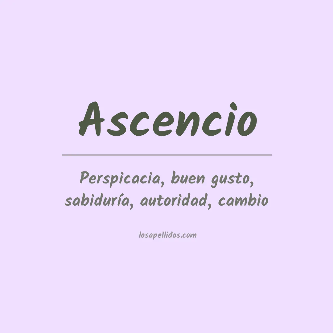 Apellido Ascencio