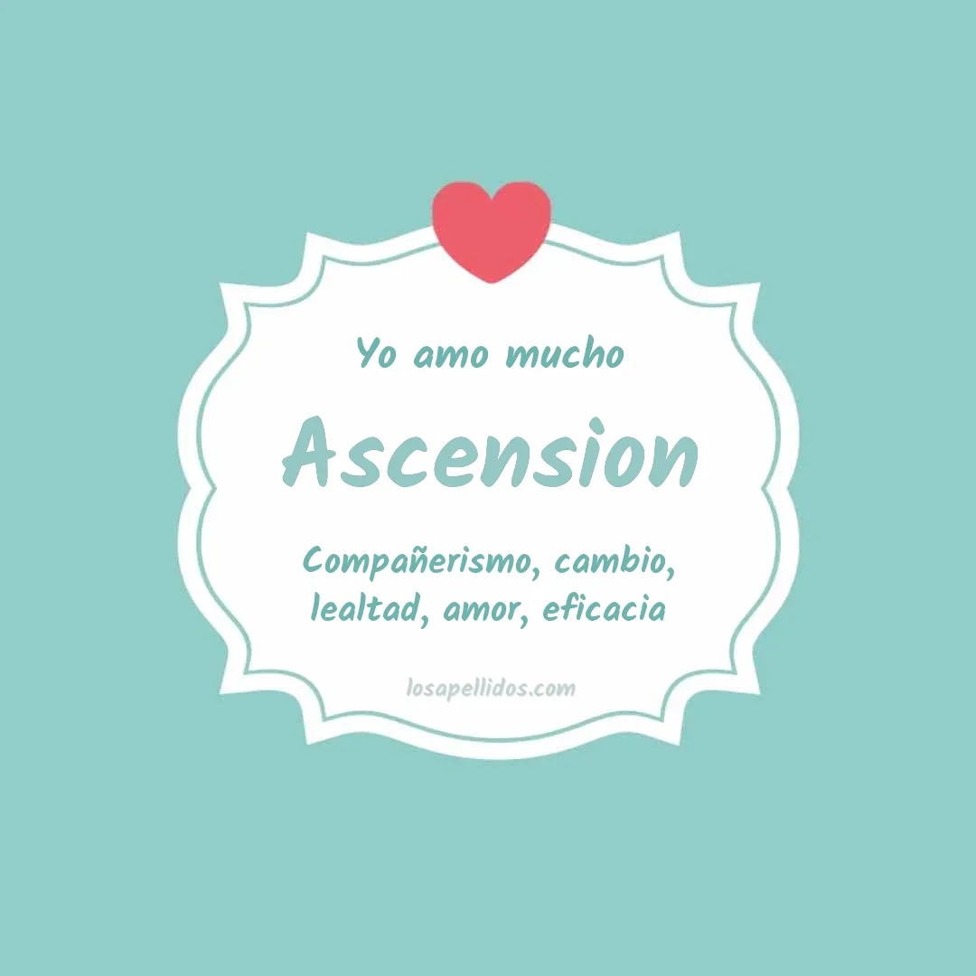 Yo amo mucho Ascension