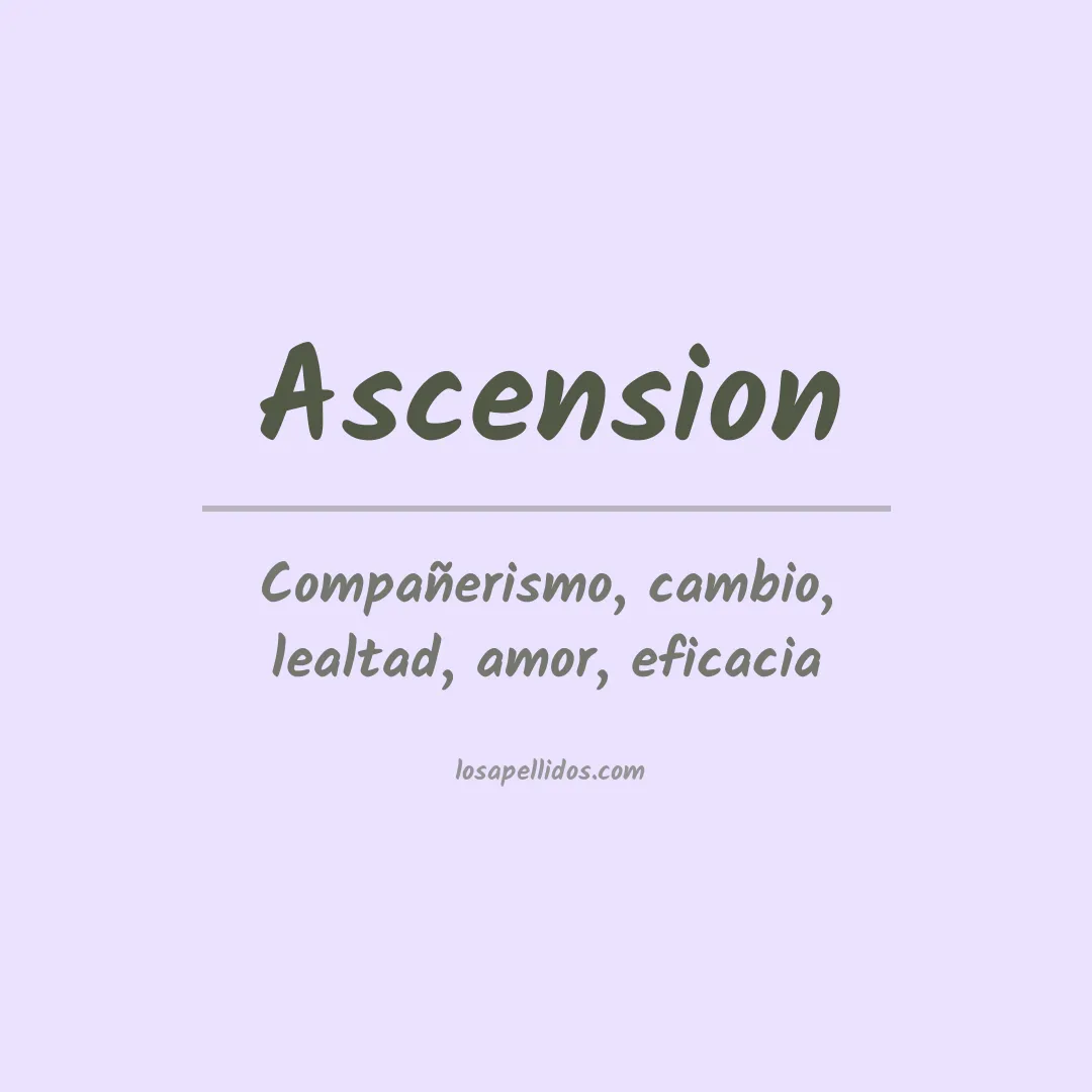 Apellido Ascension