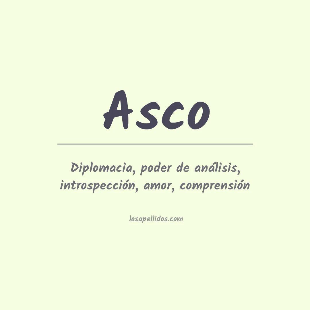 Apellido Asco