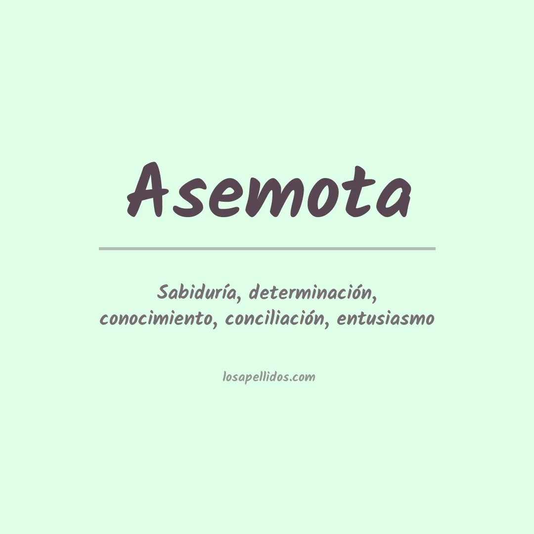 Apellido Asemota