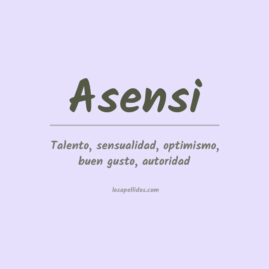 Apellido Asensi