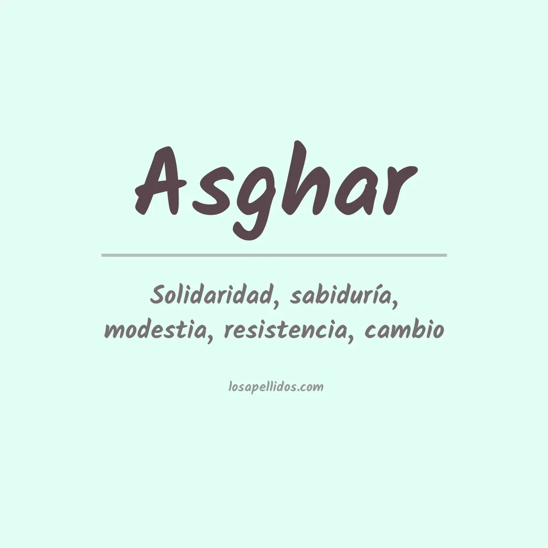Apellido Asghar