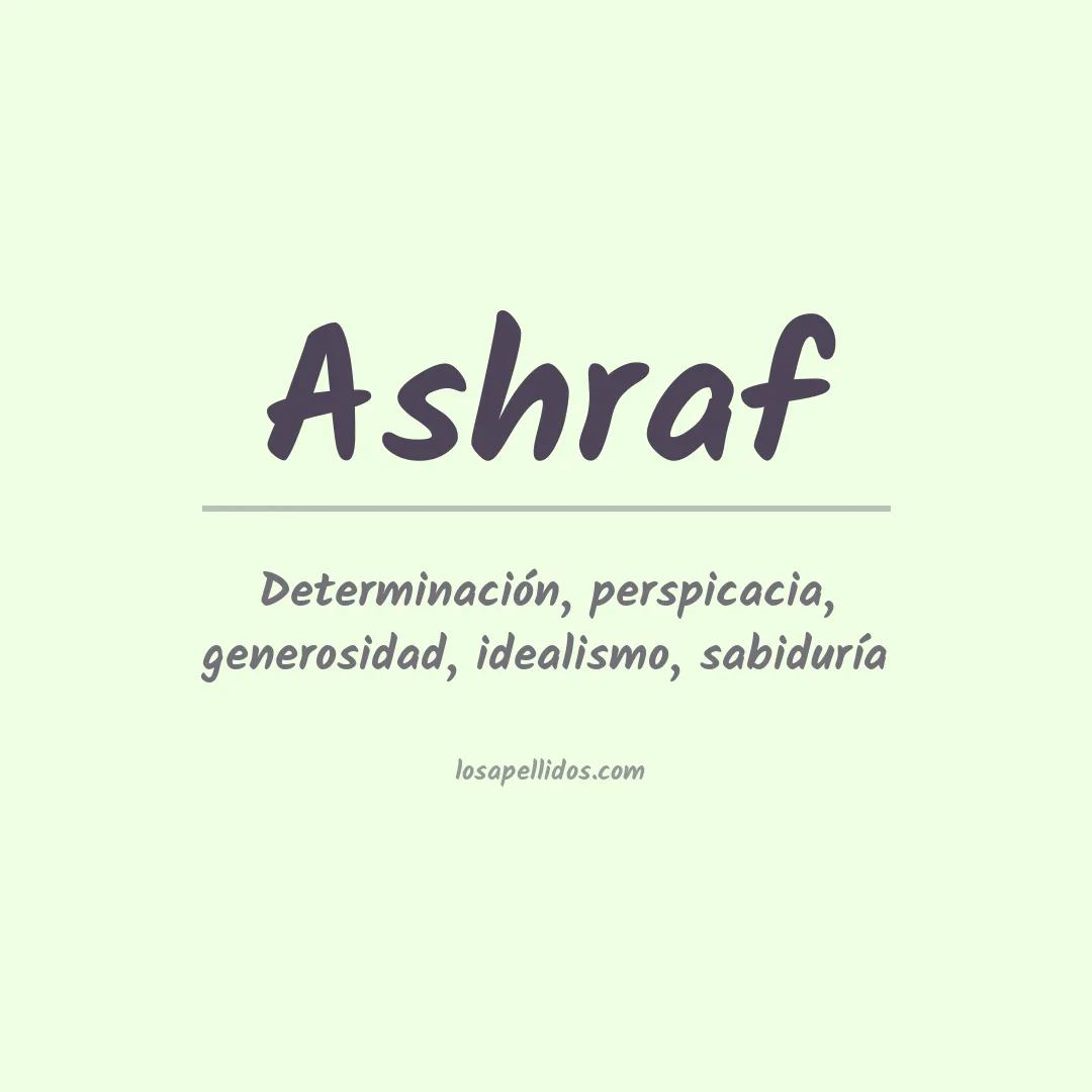 Apellido Ashraf