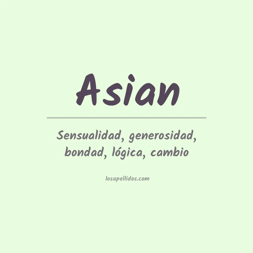 Apellido Asian