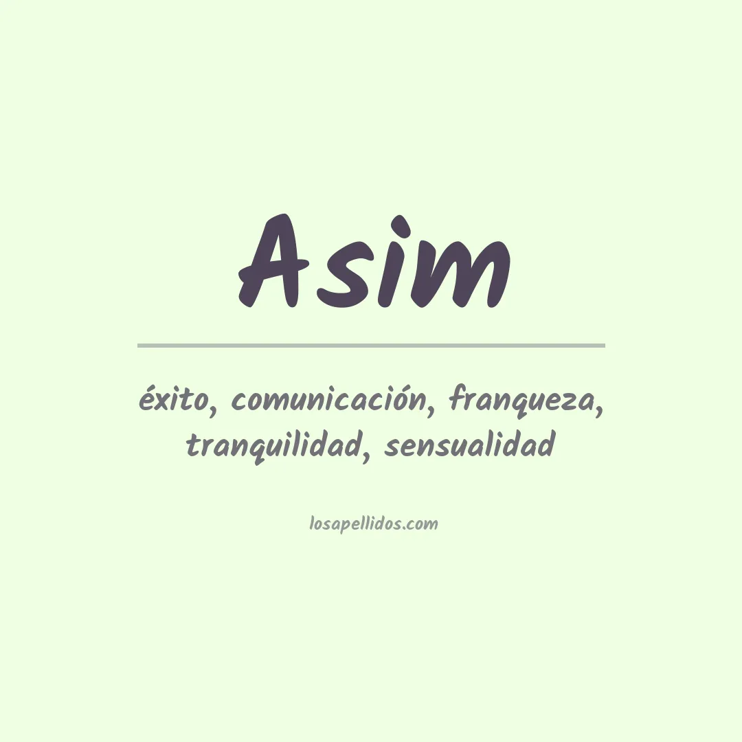 Apellido Asim