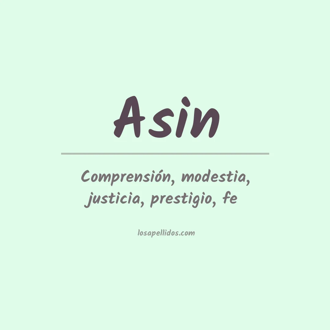 Apellido Asin
