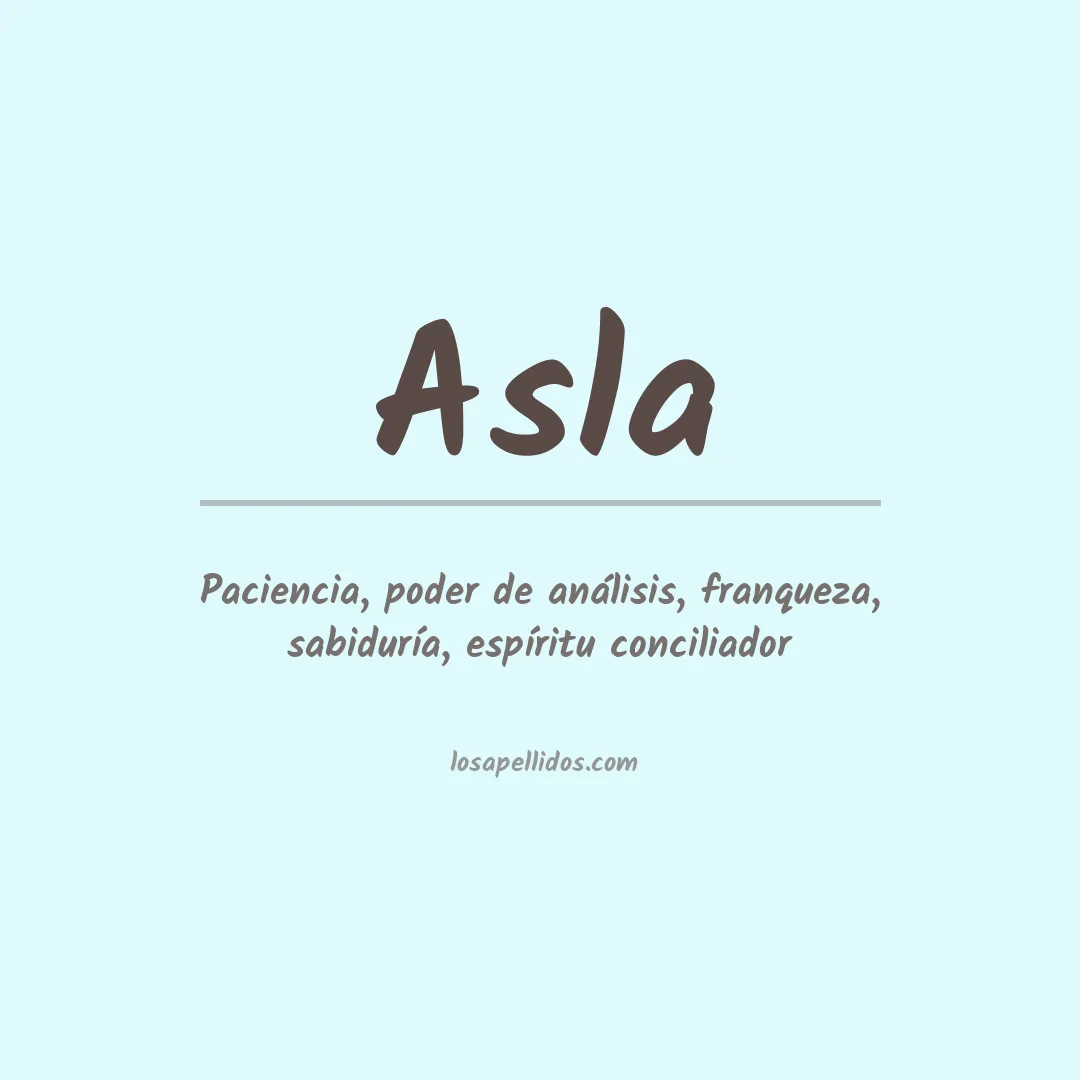 Apellido Asla