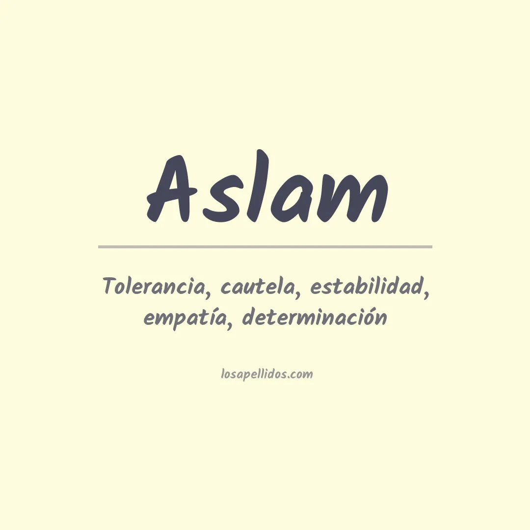 Apellido Aslam