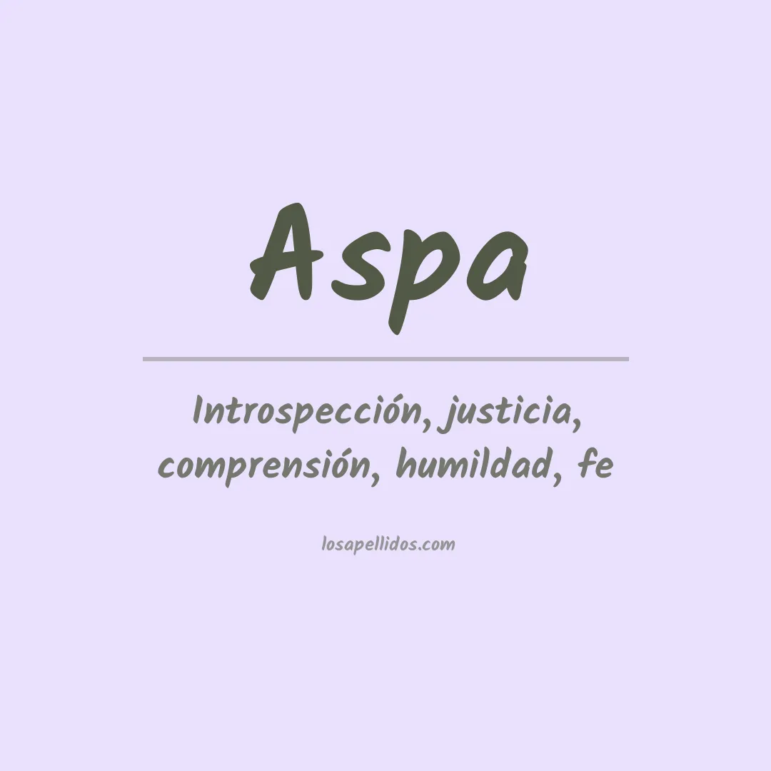 Apellido Aspa