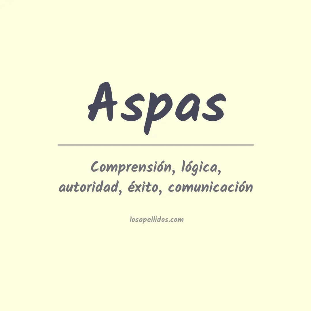 Apellido Aspas