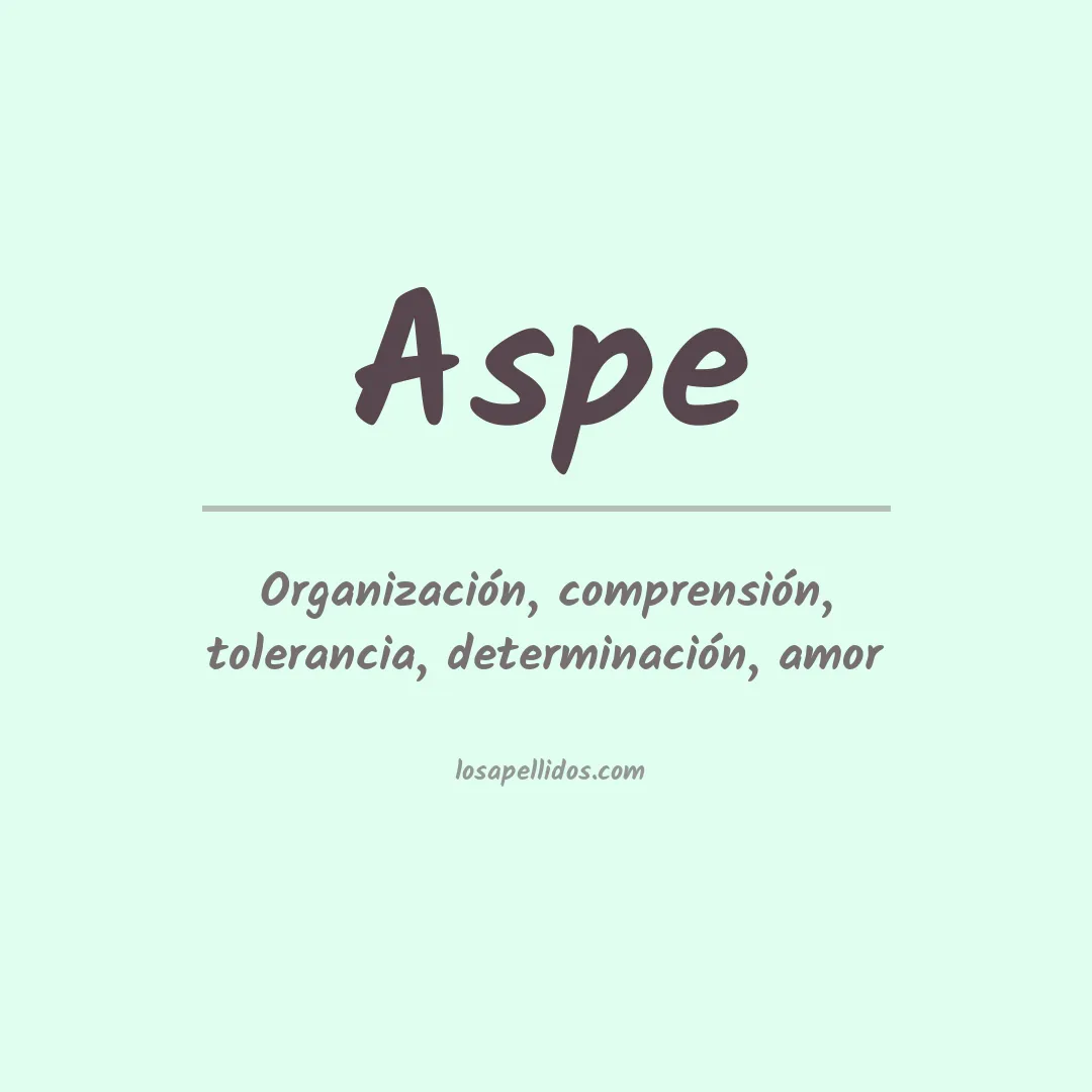 Apellido Aspe