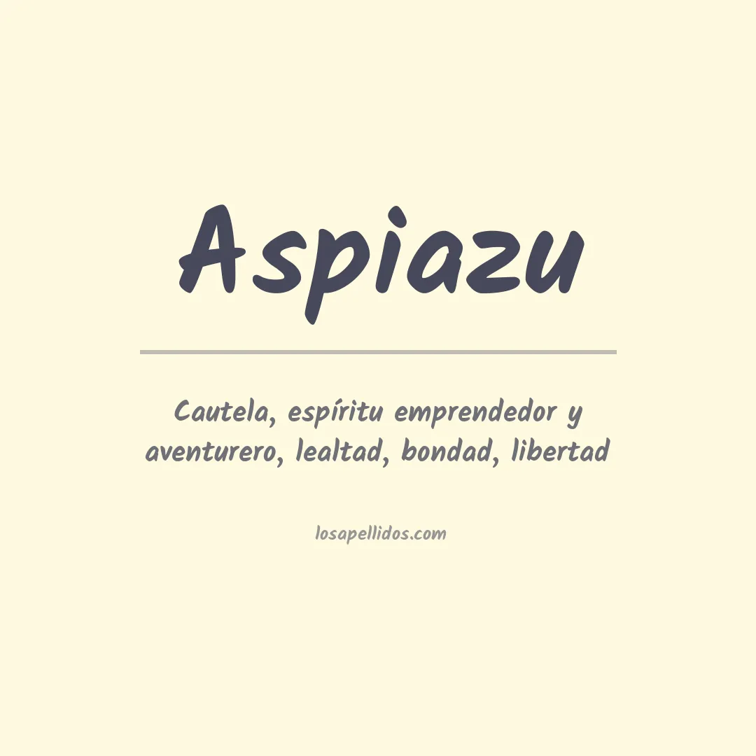 Apellido Aspiazu