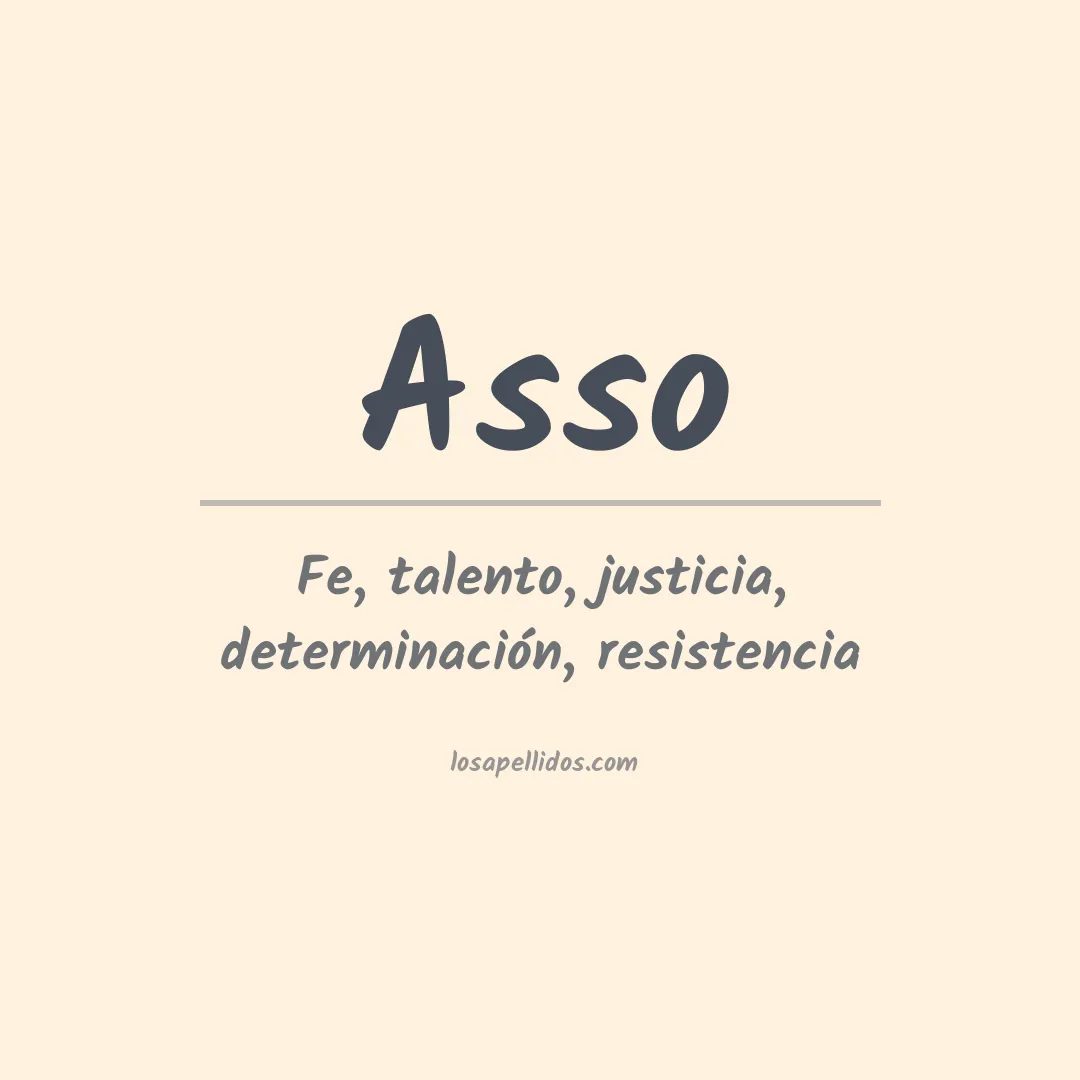 Apellido Asso