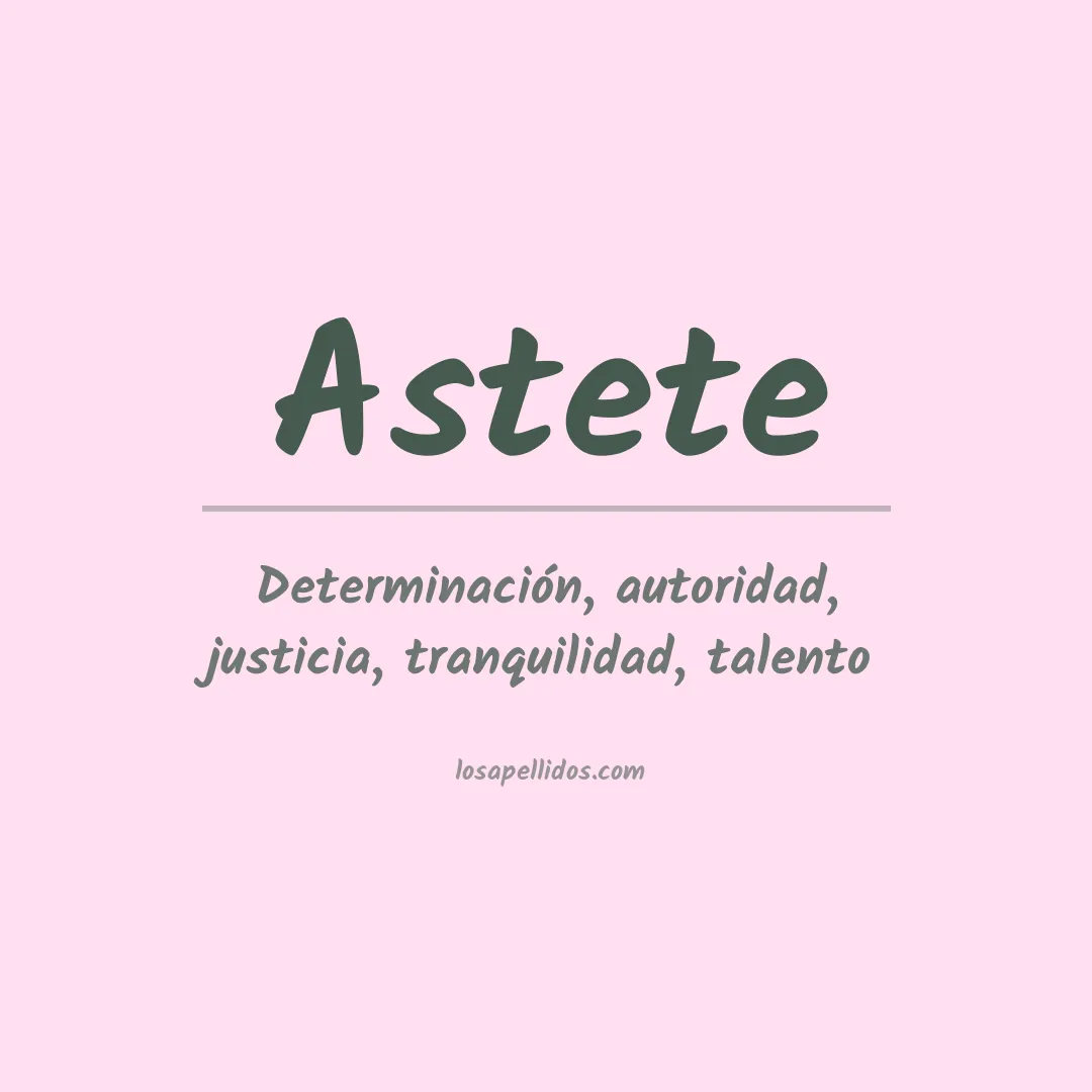 Apellido Astete