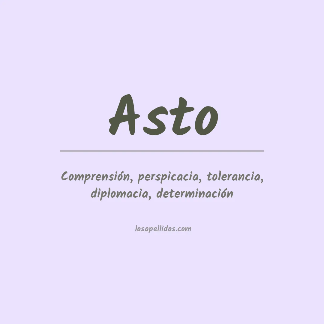 Apellido Asto