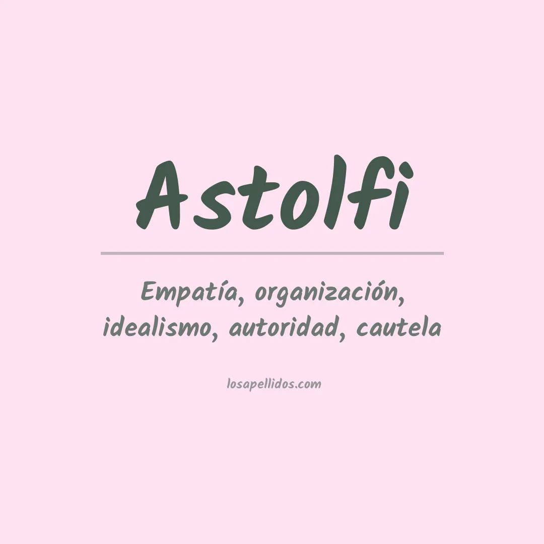 Apellido Astolfi