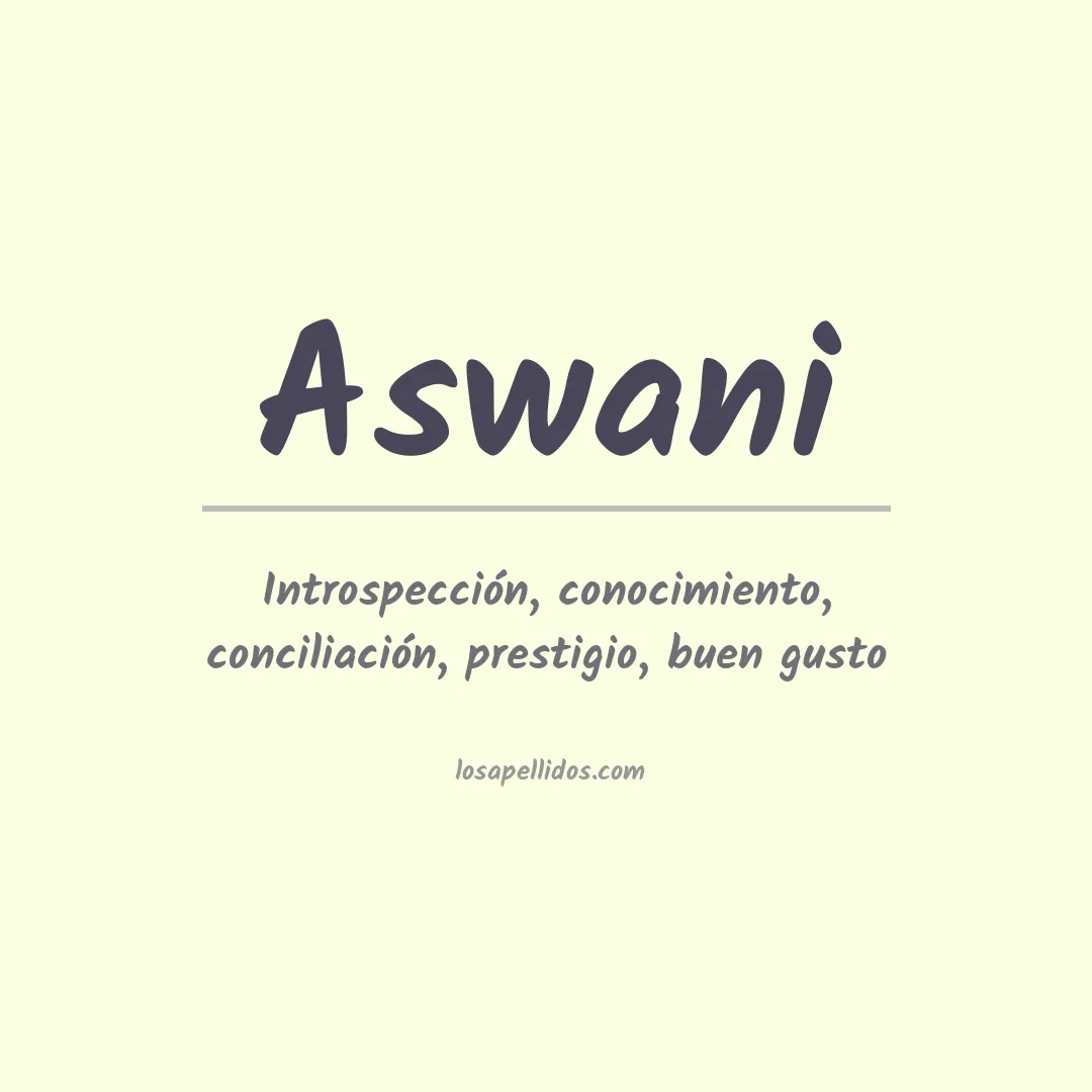 Apellido Aswani