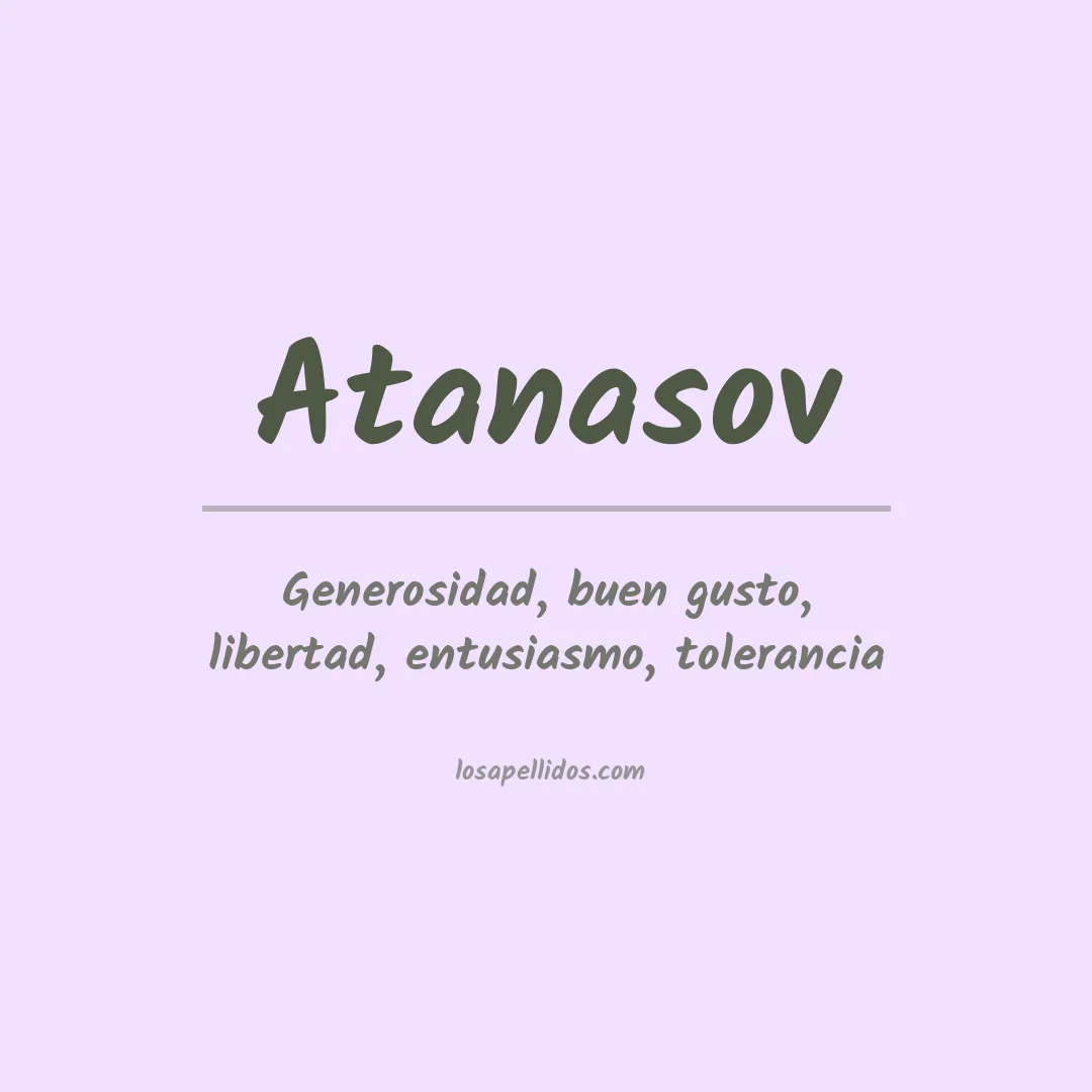 Apellido Atanasov