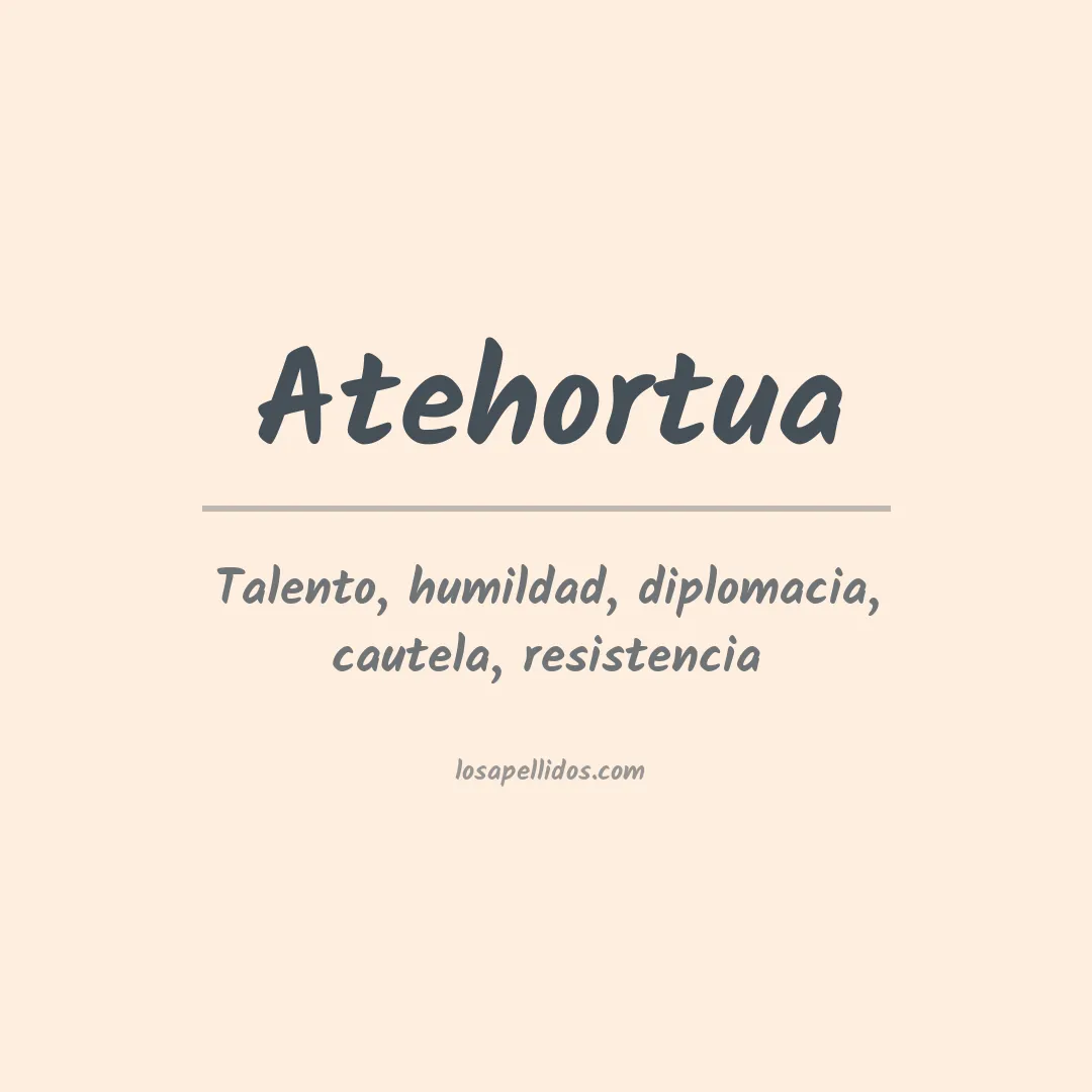Apellido Atehortúa