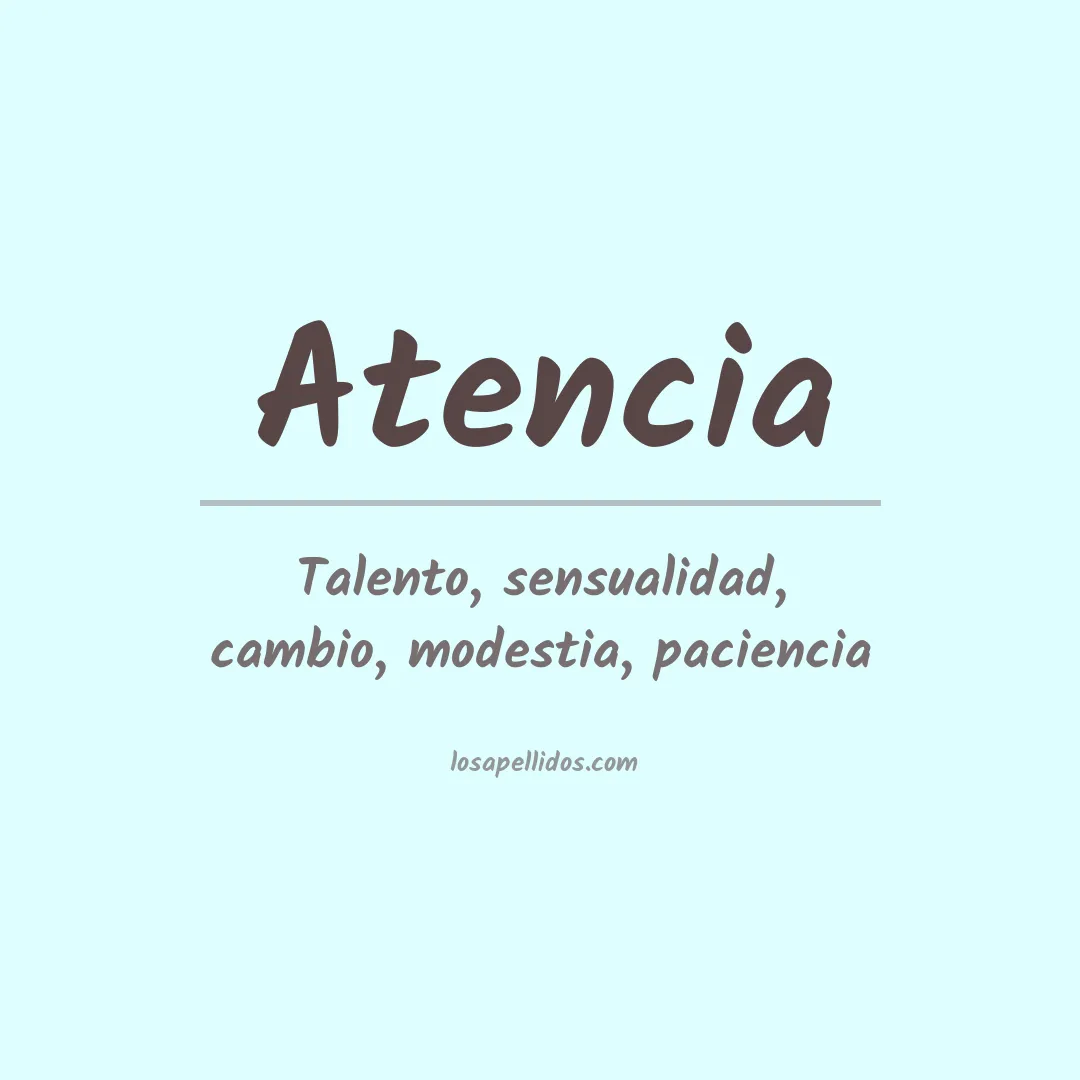 Apellido Atencia