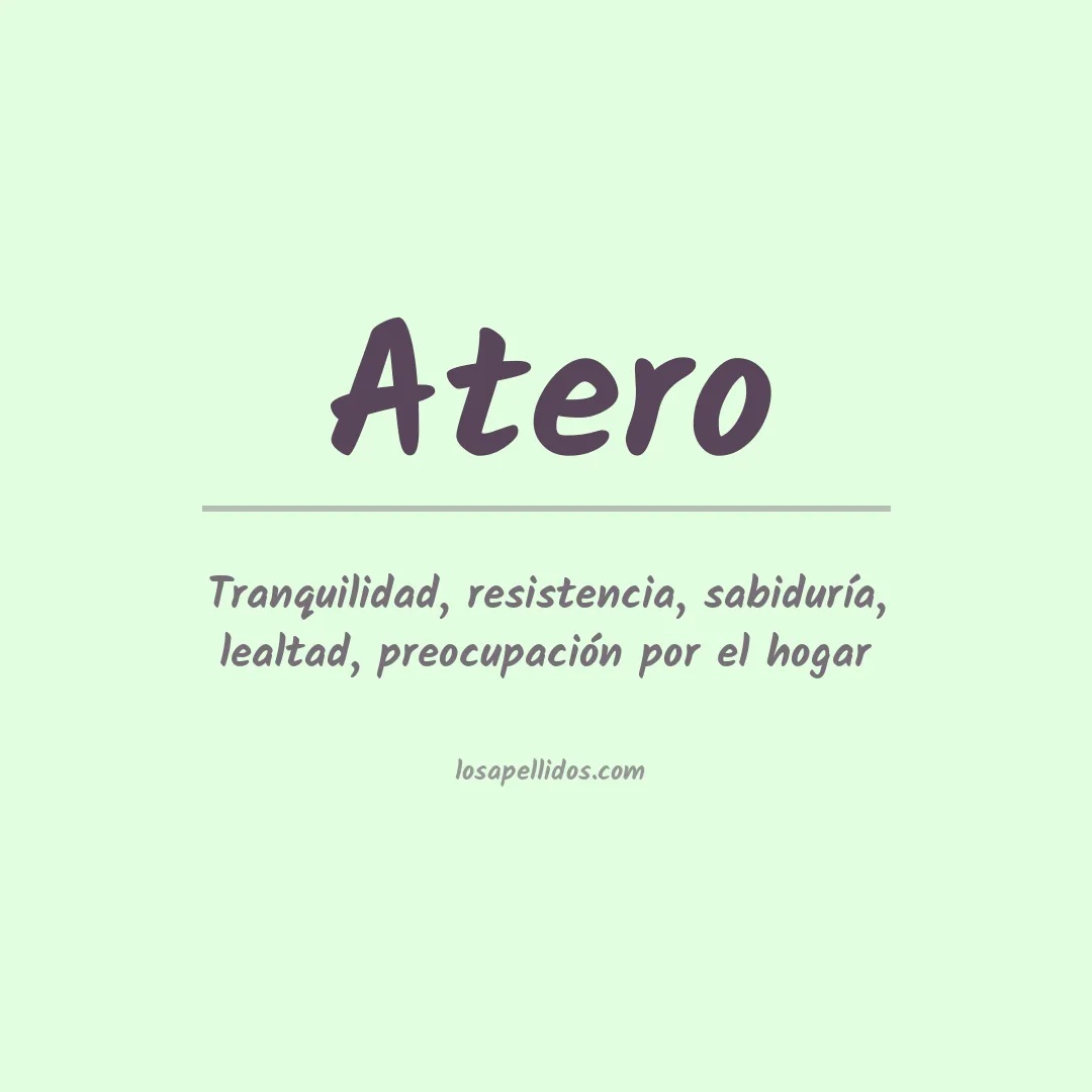 Apellido Atero