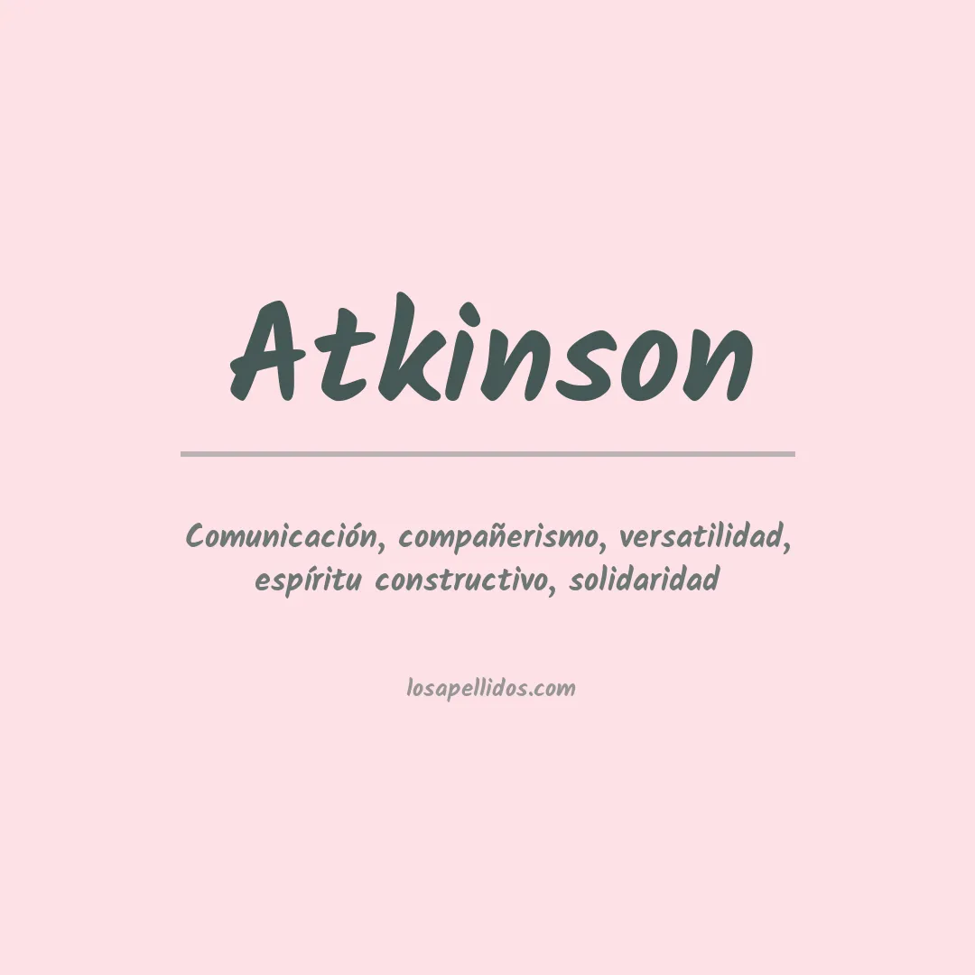 Apellido Atkinson