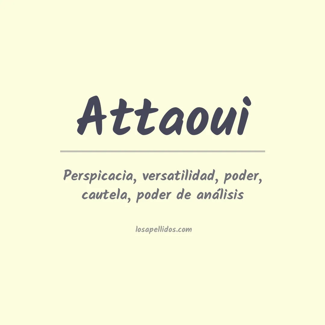 Apellido Attaoui