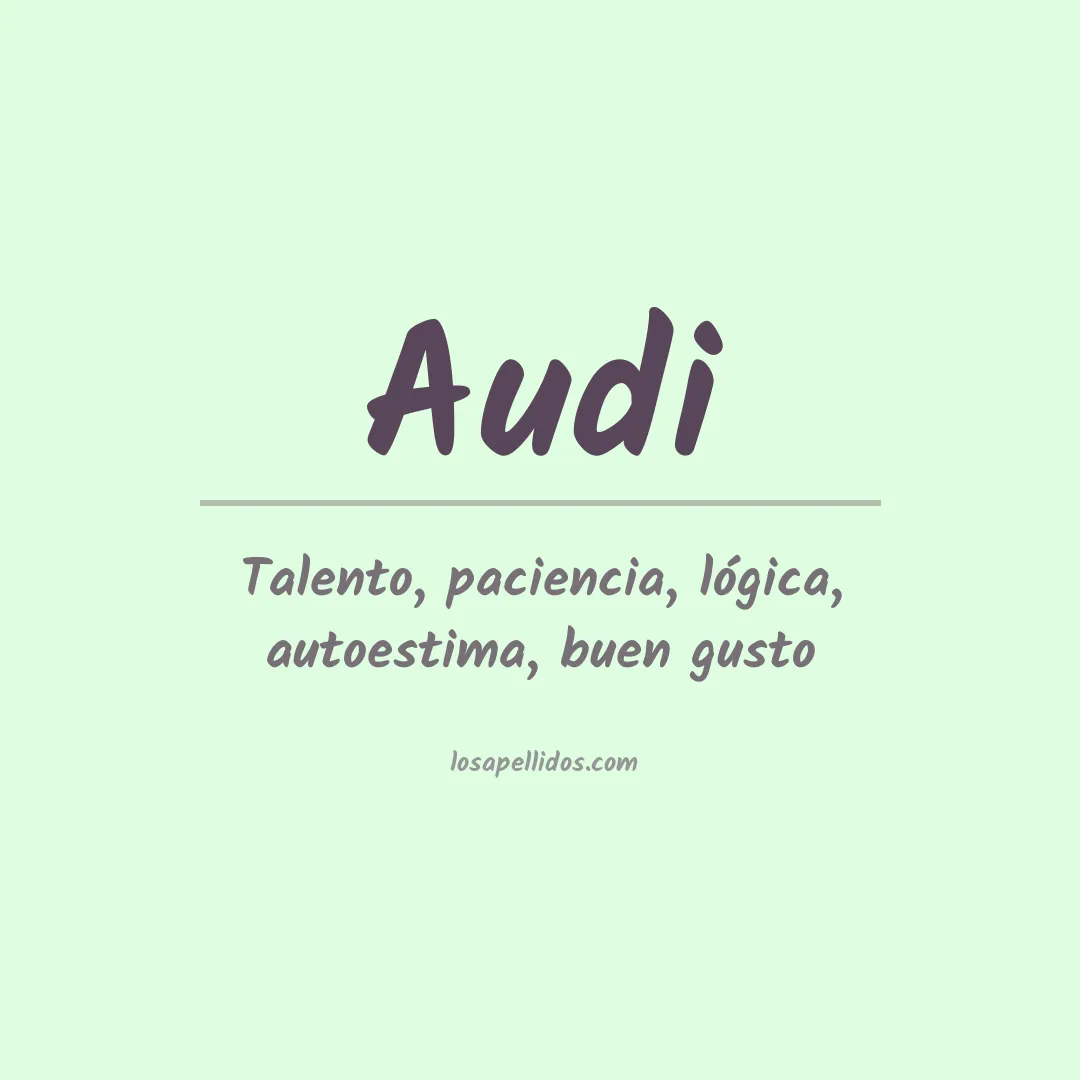 Apellido Audi