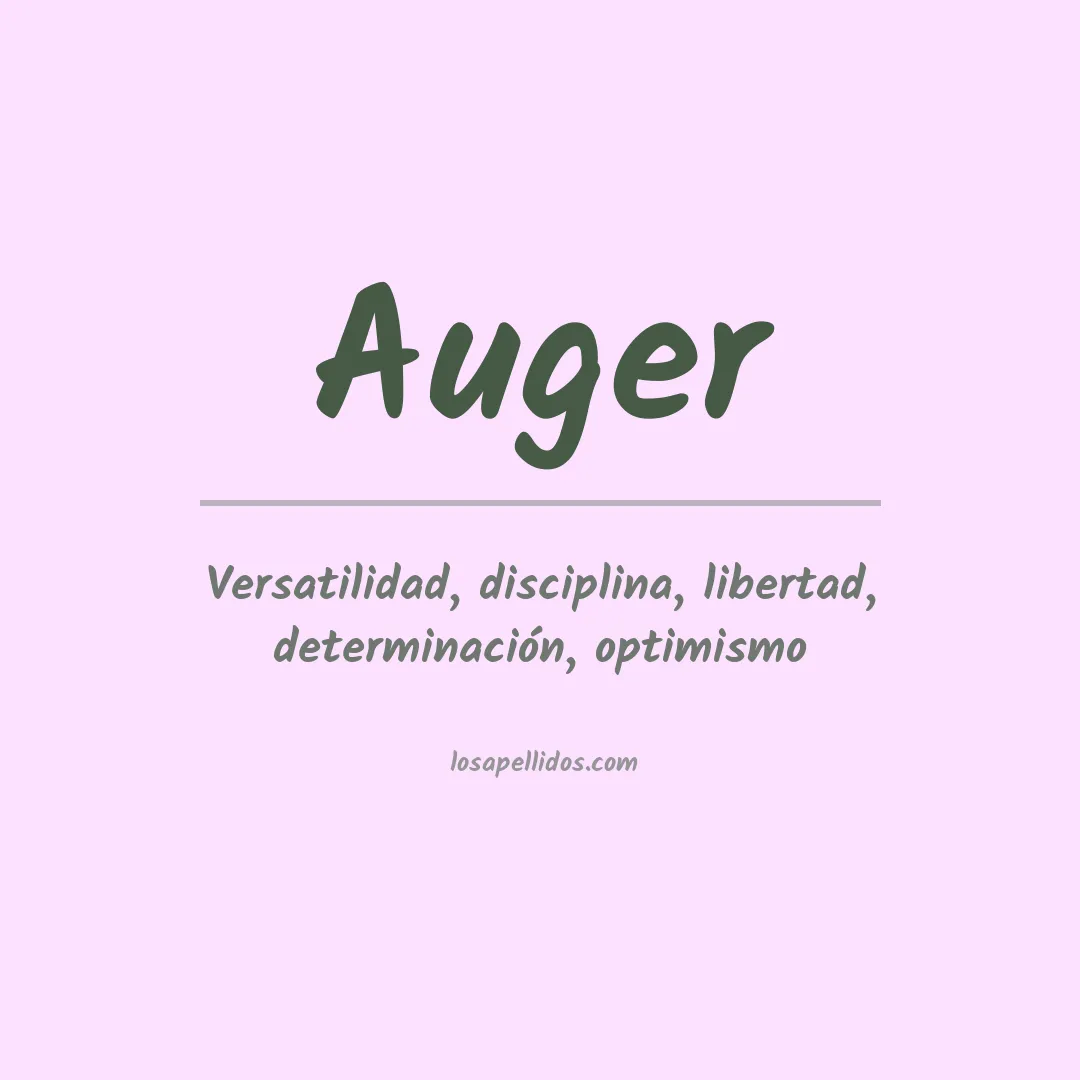 Apellido Auger