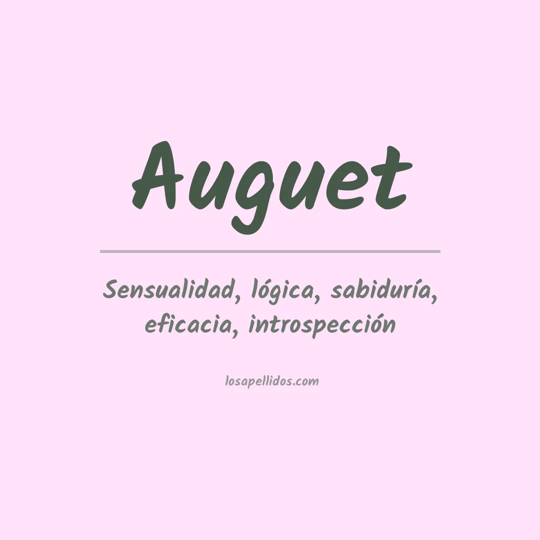 Apellido Auguet