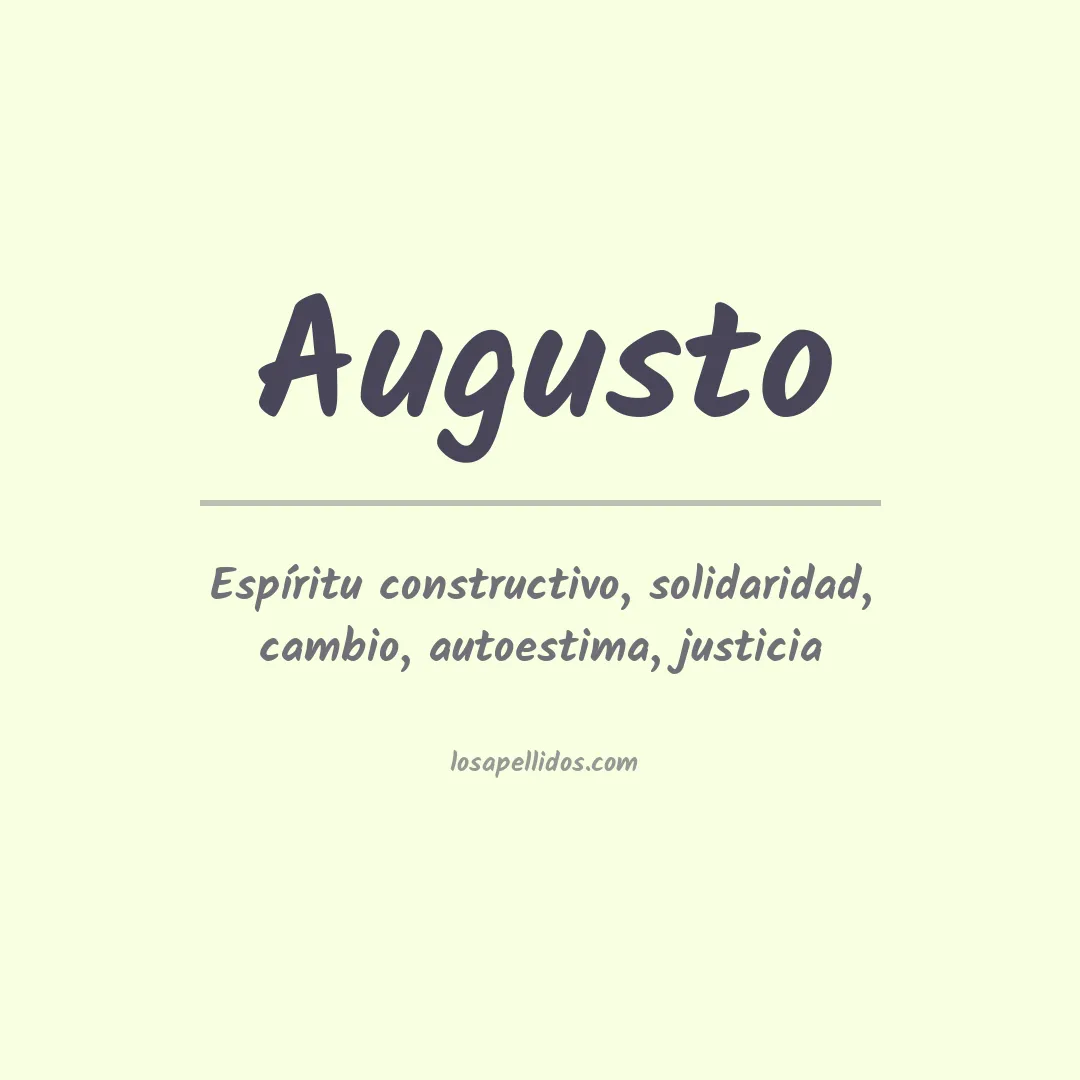 Apellido Augusto