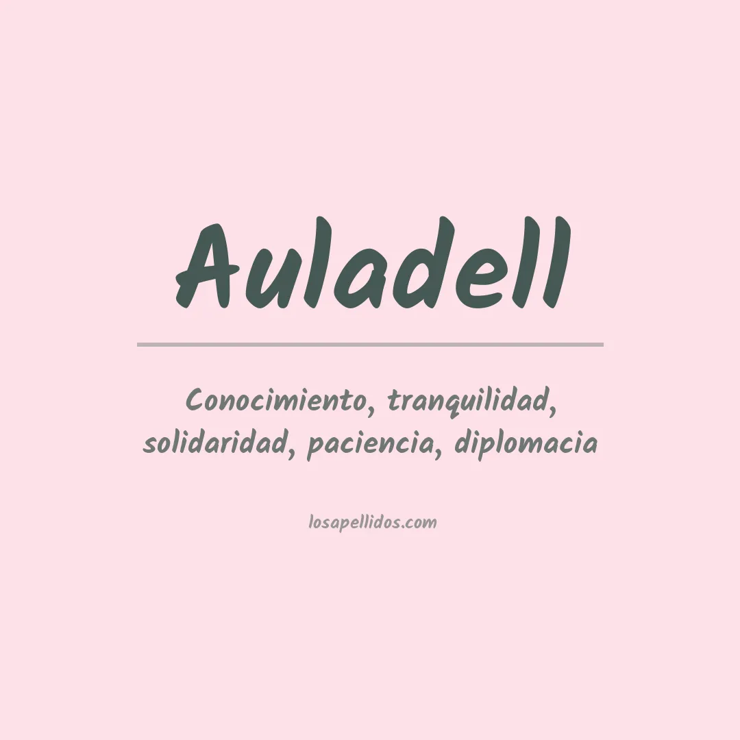 Apellido Auladell