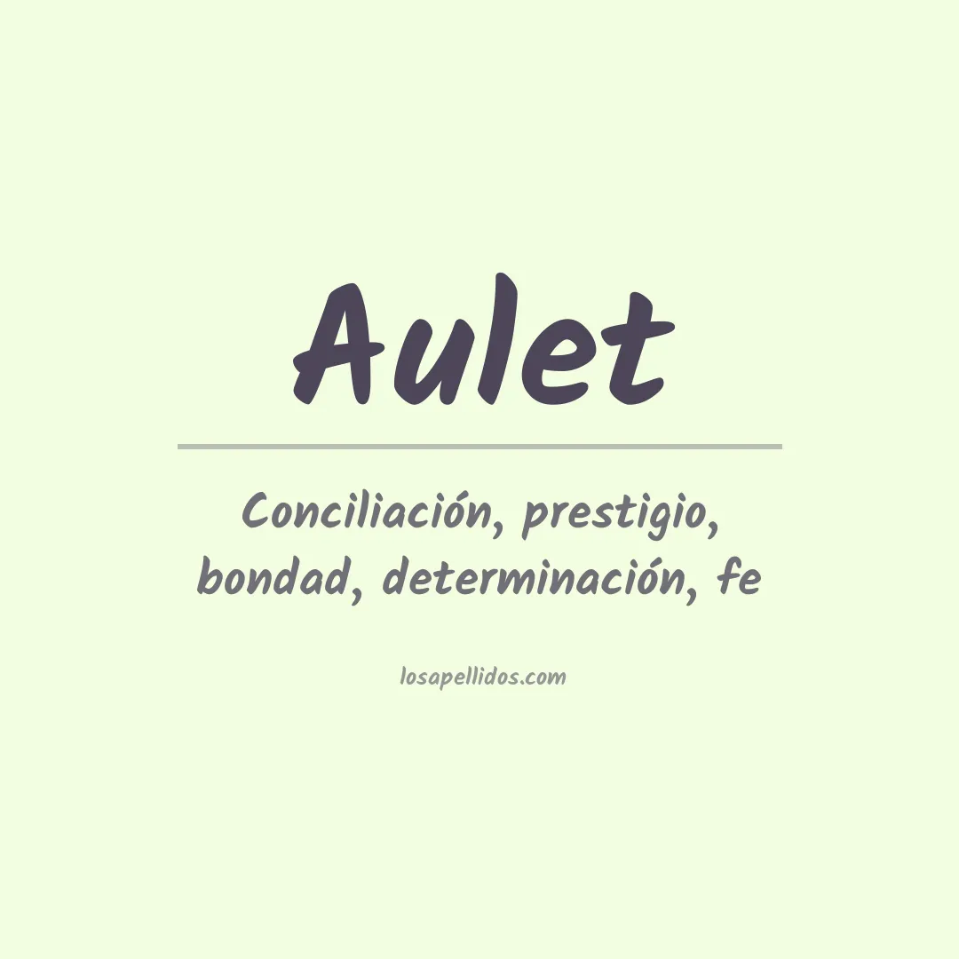 Apellido Aulet
