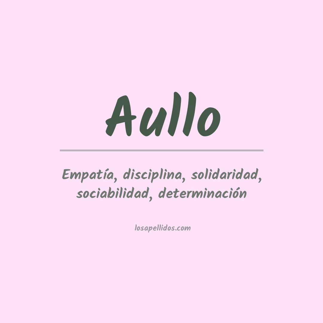 Apellido Aullo
