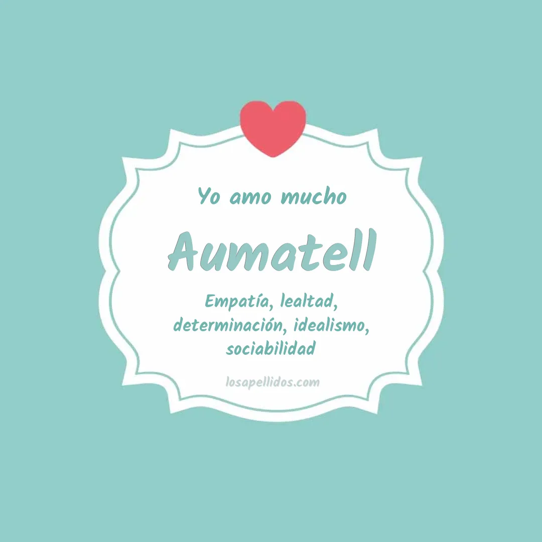 Yo amo mucho Aumatell