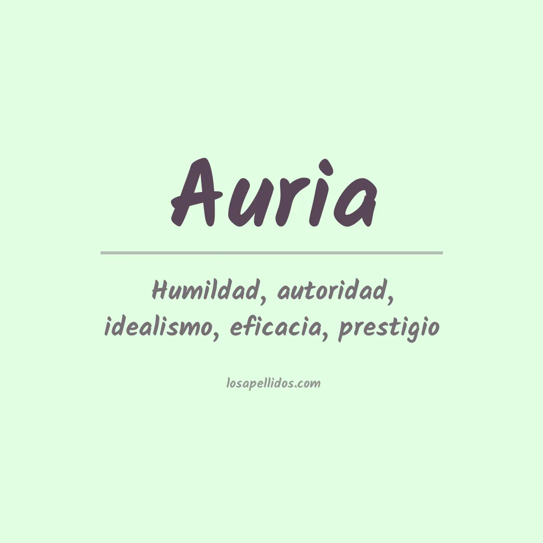 Apellido Auria
