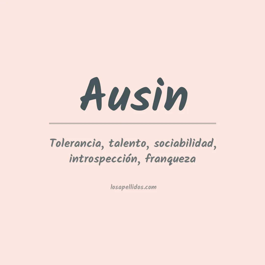 Apellido Ausin