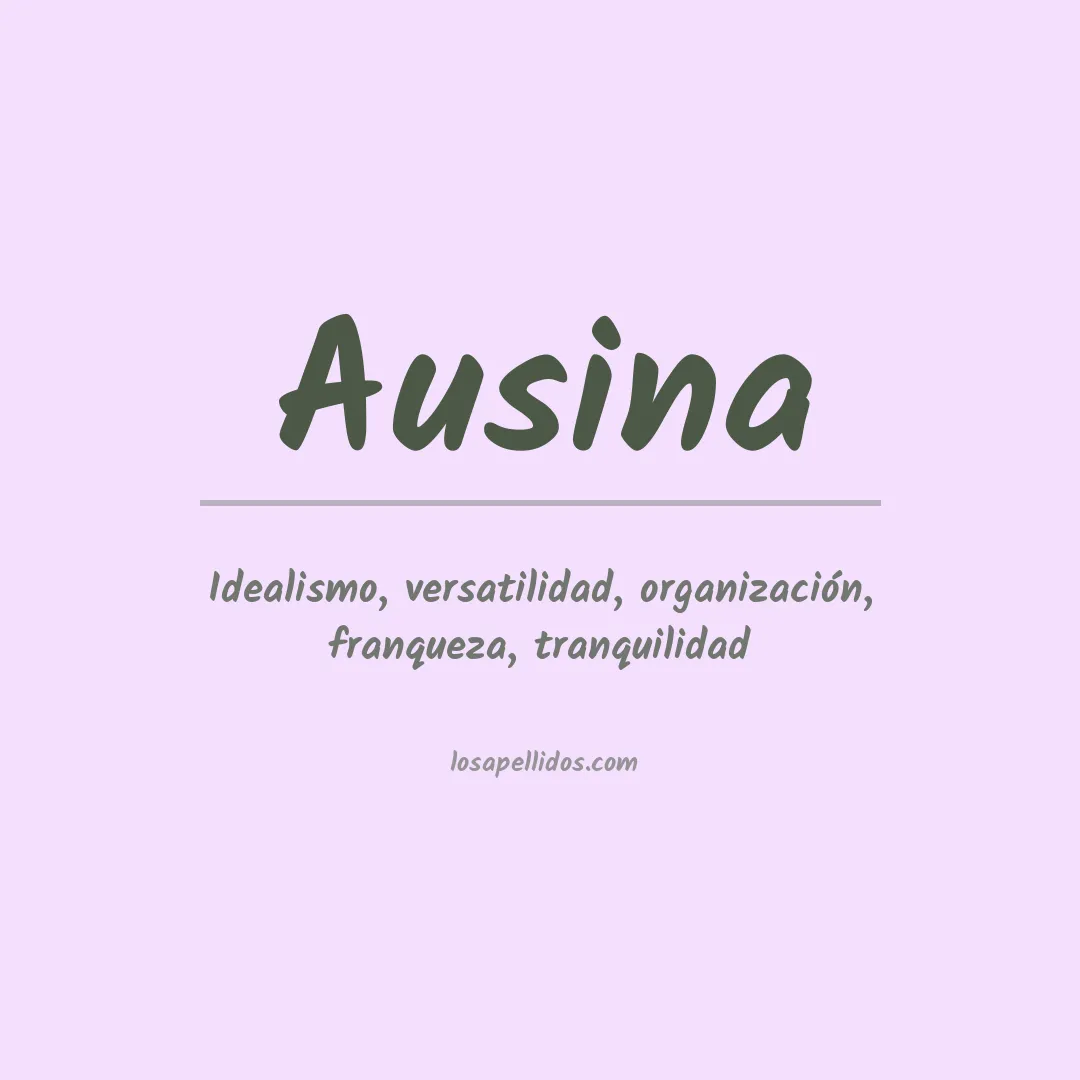 Apellido Ausina
