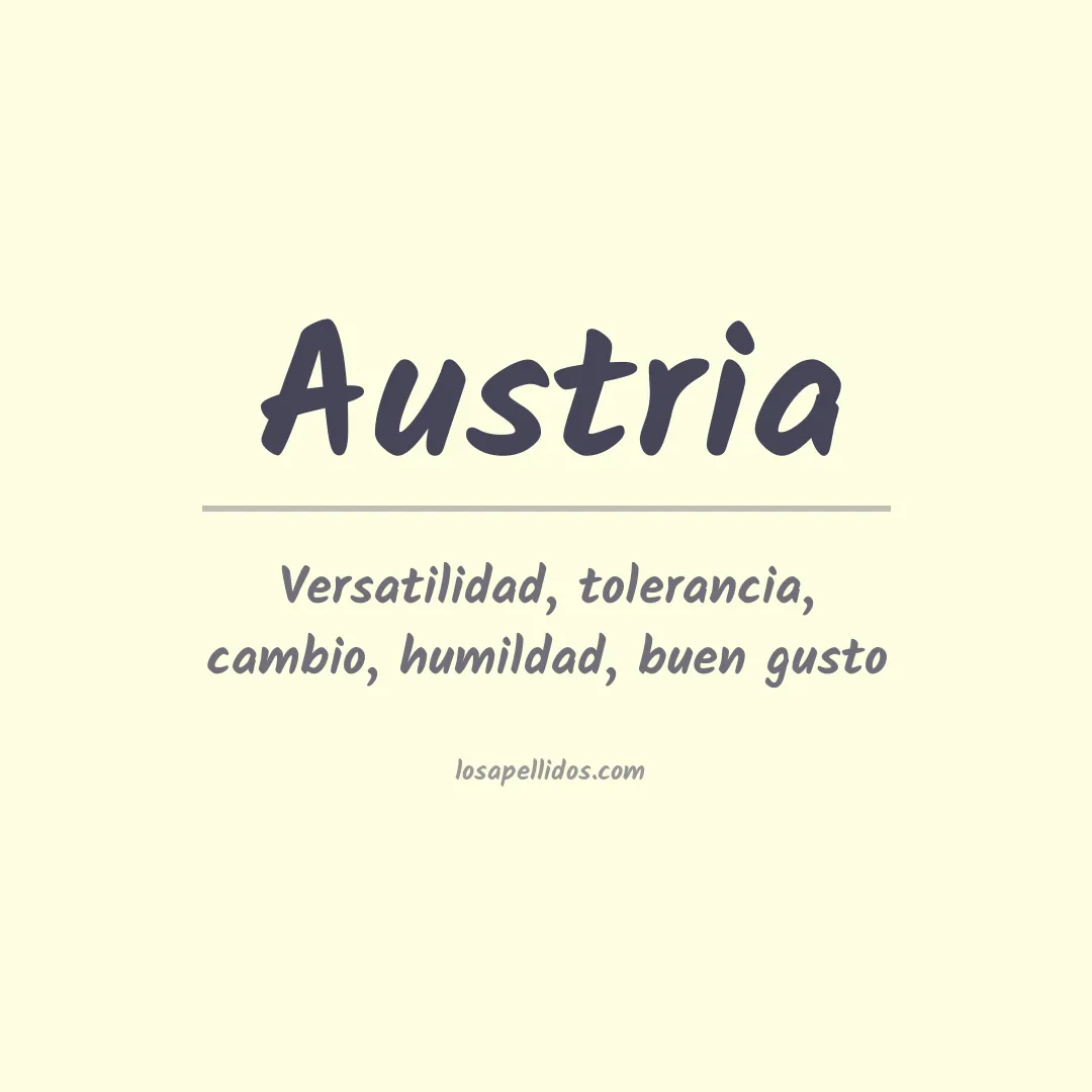 Apellido Austria