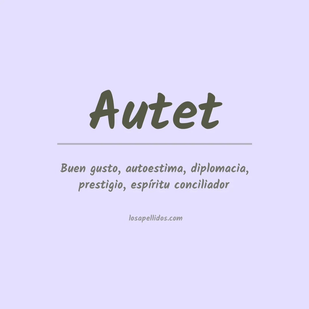 Apellido Autet