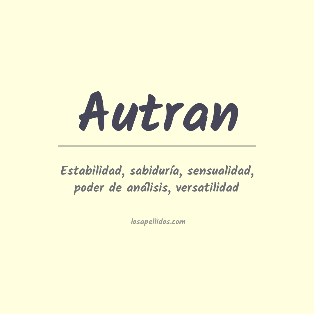 Apellido Autran